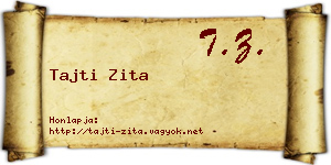 Tajti Zita névjegykártya